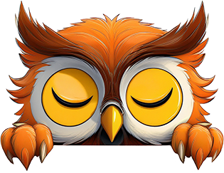 Owl Closed Eyes